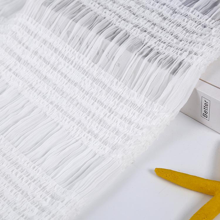 Women's Chiffon Crochet Striped Pleated Wedding & Evening Gown