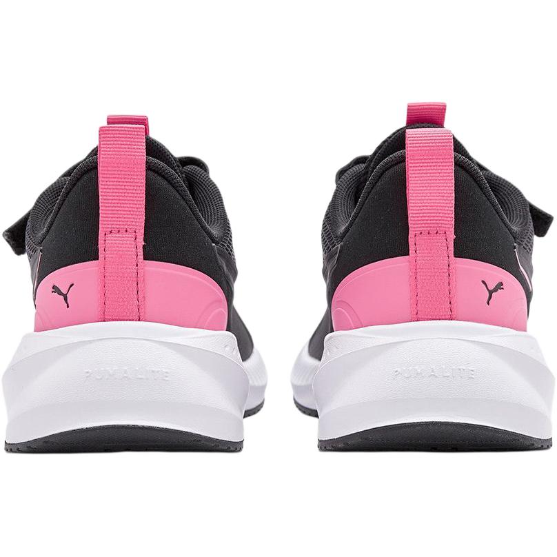 Puma Flyer Lite 3 Abrasion Resistant Breathable Lightweight Cushioning Low Top Kids' Running Shoes Black Pink Teenagers 404320-03
