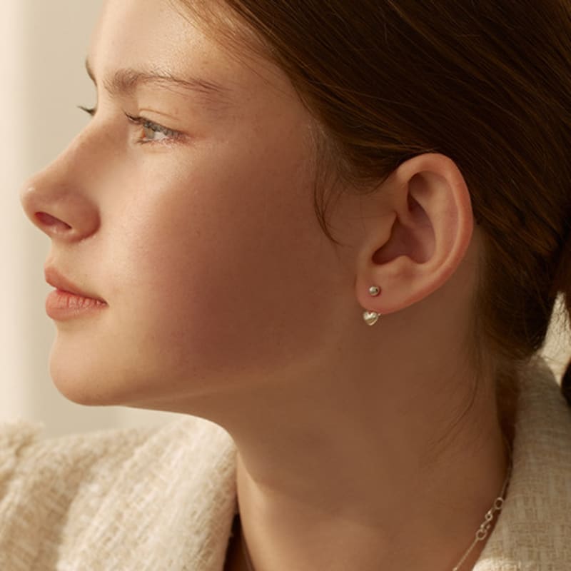 Lewe Two-way Mini Heart Earring