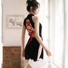 Sexy Lingerie Cheongsam Classic Vintage Pajamas Uniform Seduction Passion Suit Midnight Charm Tease