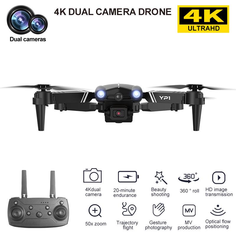 YP1 Drone HD: Dual Camera, Optical Flow Obstacle Avoidance, Remote Control Aircraft Toy for Kids