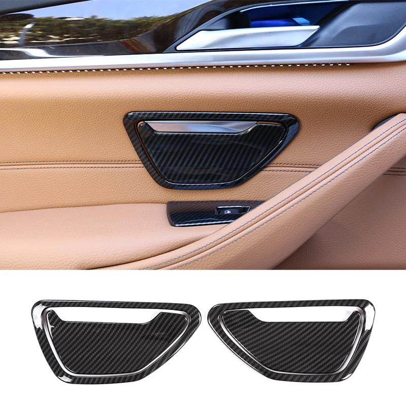 For BMW 5 Series G30 2018-,Steering Wheel,Dashboard,Console Gear Shifter,Panel Sticker,Car Interior Carbon Fiber Trim Cover