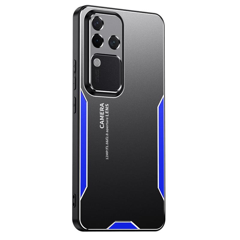 For Vivo S18 Pro 5G Mobile Phone Case Shockproof Aluminum Alloy+PC+TPU Phone Shell