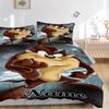 Custom Textile Thunder Cat Bedding 3 Piece Set HD Print Duvet Cover Pillowcases for Teens Adult Bedroom Decoration