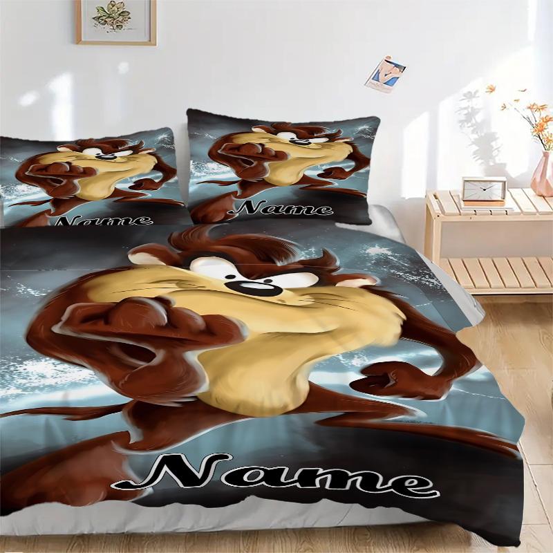 Custom Textile Thunder Cat Bedding 3 Piece Set HD Print Duvet Cover Pillowcases for Teens Adult Bedroom Decoration
