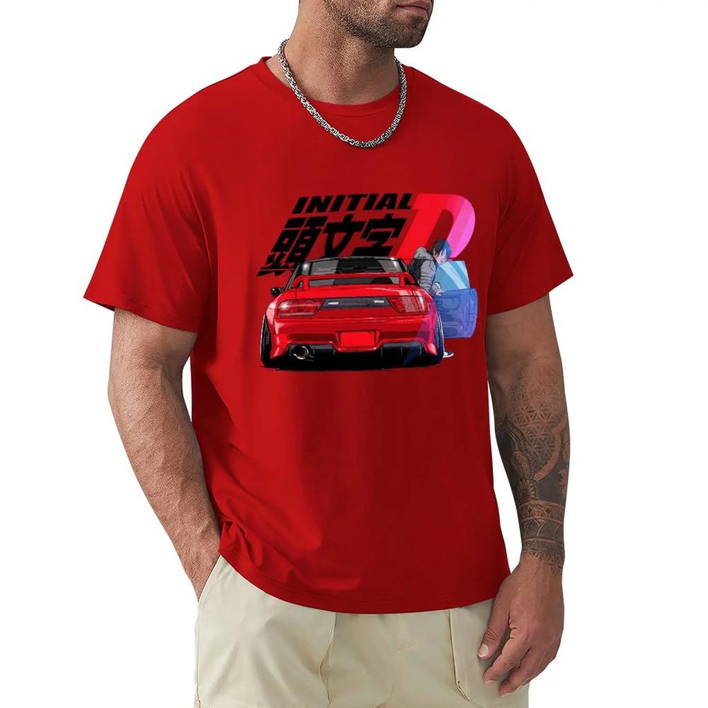 Initial D Movie T Shirt Harajuku Short Sleeve T-shirt 100% Cotton Graphics Tshirt Tops