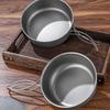 Backpacking Pan Non Stick Skillet With Foldable Handle Backpacking Pan Camp Cookware Pot For Outdoor Hiking Hunting Travel Road