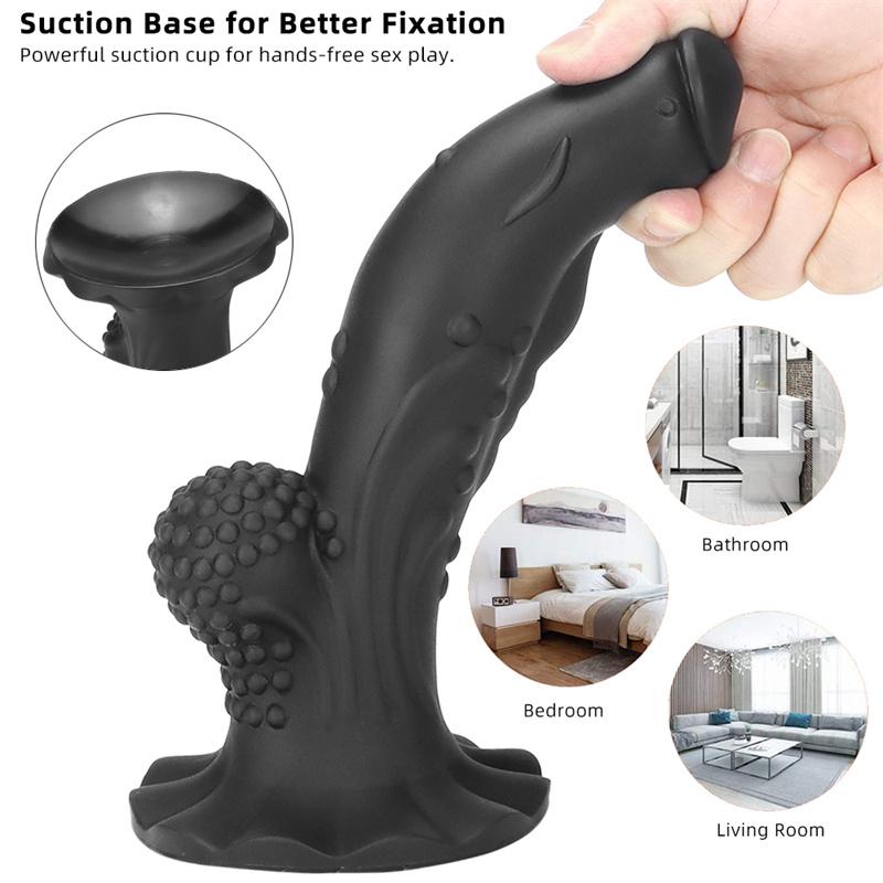 Anal Plug for Women with Soft and Special-shaped G-spot Stimulation Anal Expansion Anal Silicone Penis Simulation Dildo