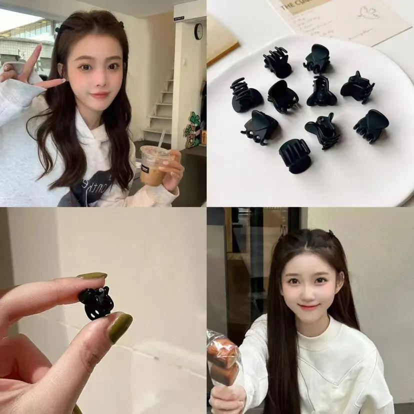 Princess Small Claw Hair Clips for Women - Side Bangs & Forehead Styling