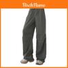 Tide Cool Cargo Pants For Women High Waist Loose Fit With Drawstring For Streetwear Style