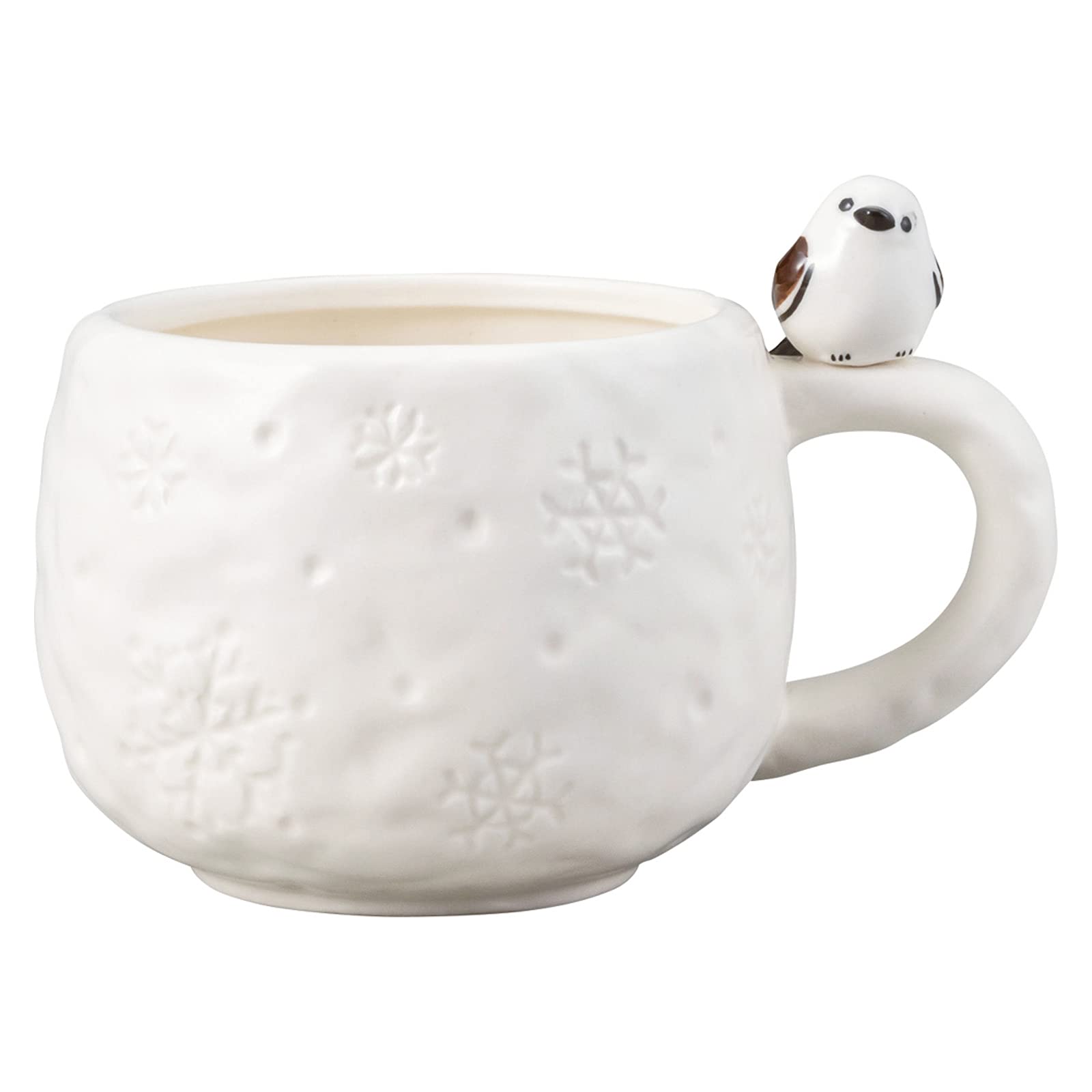 Sun Art Porcelain Mug with Figure, 280ml, Shimaenaga (Long-tailed Tit) SAN3536