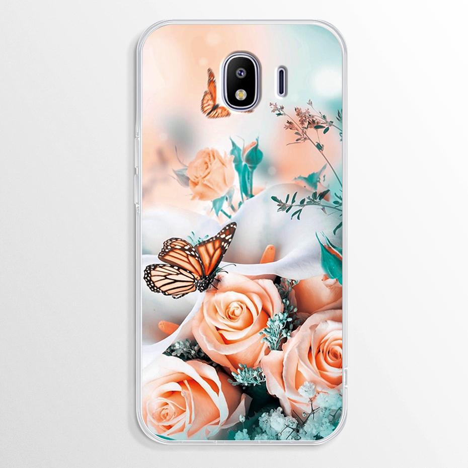 Marble Case For Samsung Galaxy J4 2018 Case J400 J400F Soft TPU Cover For Samsung Galaxy J4 Plus J 4 J4+ Case J415F Fundas Cover