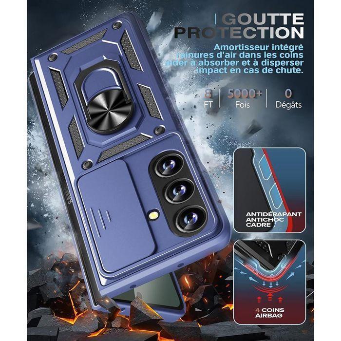 Coque de protection - BOOLING - pour Samsung Galxy Z Fold 7 - Protection caméra coulissante - 2 verres trempés - Antichoc