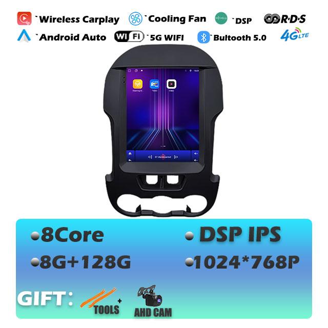 1024*768P For Ford Ranger 2012-2015 Carplay Android 14 Car Radio Multimedia Video Player Navigaion Head Unit Stereo 2Din Audio