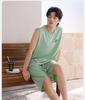 Xuan Liang Men's Sleepwear Summer Modal Cotton Tank Top Shorts Casual Outable Large Cool Home Furnishing Set