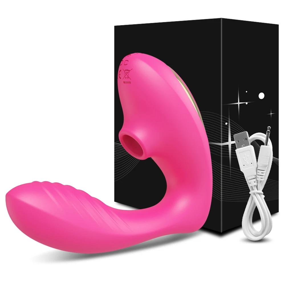 Clit Sucker Vibrator for Women Vagina G-Spot Vibrator Clitoris Stimulator Female Masturabtor Adult Goods Sex Toy for Women Dildo