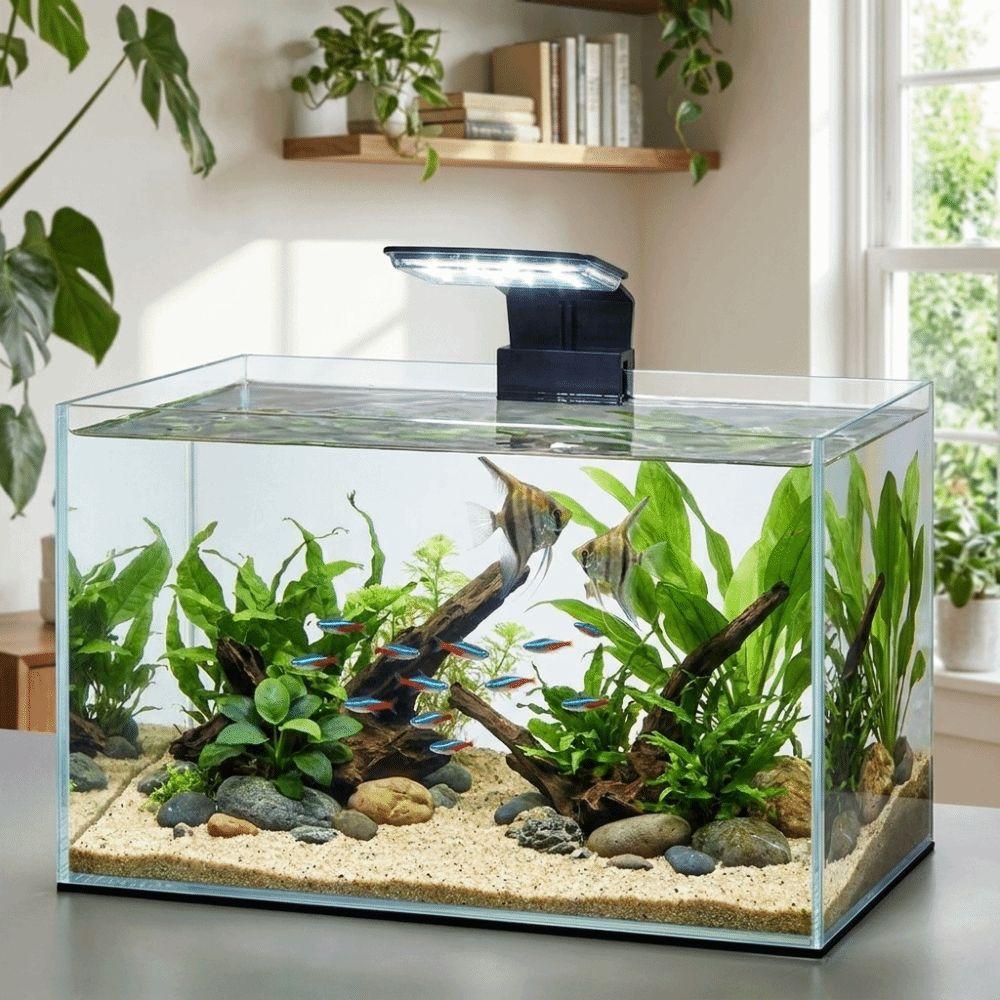 Multi-Color Fish Tank Clip Lamp Waterproof Plant Grow Light Fish Tank Landscaping