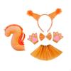 Animal Tail Costume Kit Cosplay Bow Tie Headband for Stage Performance Halloween