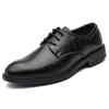 Leather shoes men's business dress high-end sense pointed head inner height increase casual shoes British groom wedding leather soft leather suit
