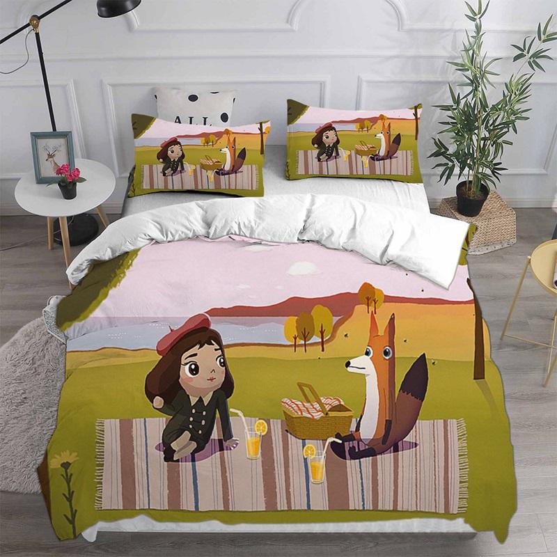Home Textiles Little Misfortune Bedding Sets Comforter Quilt Bed Cover Duvet Cover Pillow Case 2-3 Pieces Sets Kids Adult Size