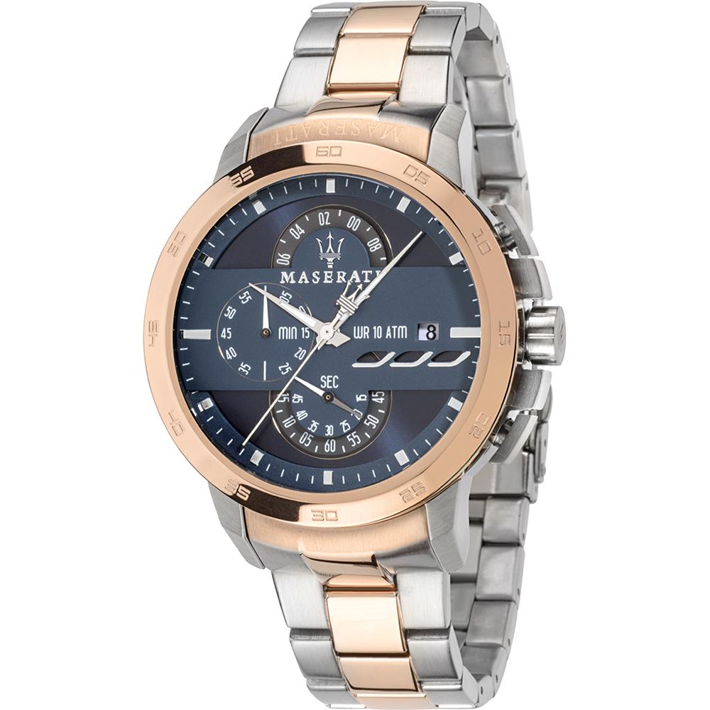 Maserati Ingegno Blue Metal Men s Quartz Chronograph R8873619002 синий