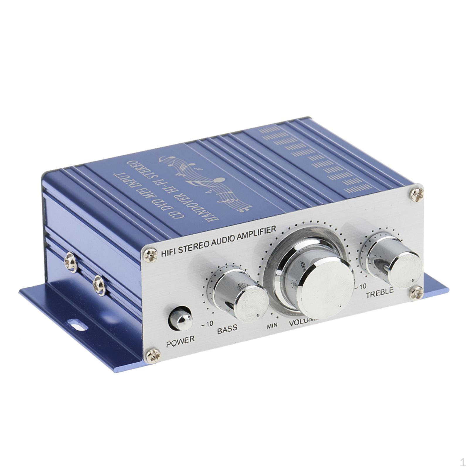 12V Stereo Audio Amplifier Speaker MP3 Input Car Home