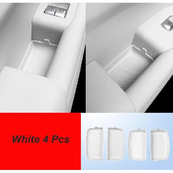 For Leading Ideal LiXiang 2024 L7 L8 L9 Car Interior Door Handle Silicone Storage Mat Door Slot Protective Mat