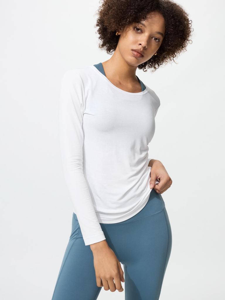 Uniqlo Japan Air RhyThm Uv CuT Crew Neck T Long Sleeve