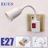 LED Base Direct Plug-in Rotary Lamp Head E27 Socket Lamp Bulb Holder with Switch EU US Plug Lamp Holder LED Table Lamp Lamp Base