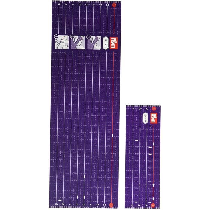 Règle de repassage - Prym - Lot de 2 - Résistant à la chaleur - Réutilisable - 2 tailles différentes