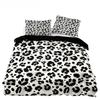 Set Biancheria da Letto Stile Americano Queen Rosa Motivo Leopardo Copripiumino con Federa Singolo Matrimoniale King Piumino Morbido Copriletto
