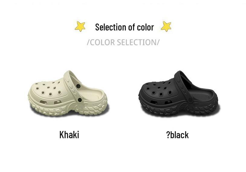 Children's Non-Slip Clogs: Summer Outdoor, Odor-Resistant, Thick Sole, Casual Two-Way Wear for Boys