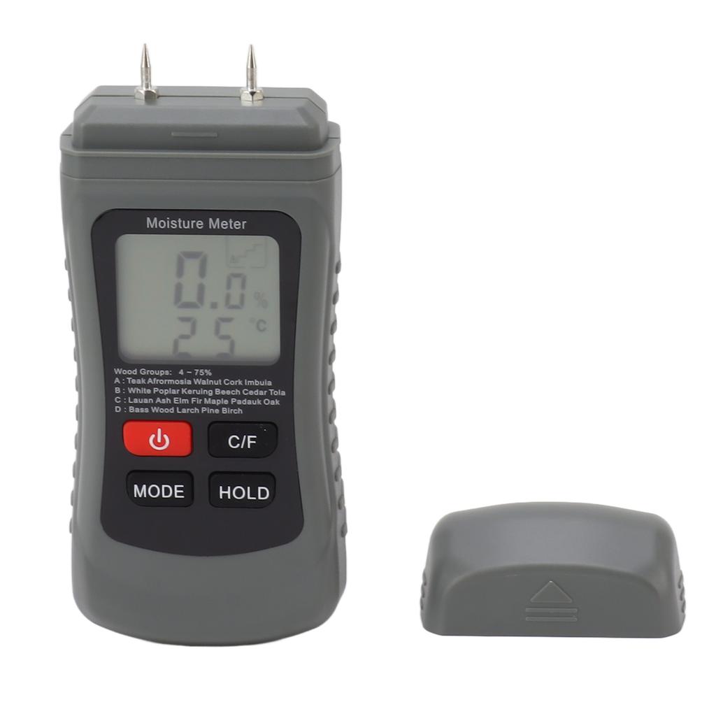Stifttyp Holzfeuchtemesser ABS Genauigkeit 2 Modi Holzfeuchtedetektor für Holzbauwerkstoffe