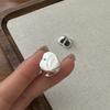 S925 Sterling Silver Heart-Shaped English Letter Necklace Blogger Style Niche Design Glossy Love Collarbone Chain