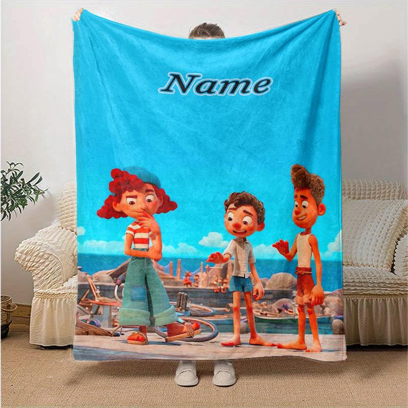 Custom 1pc Ocean Friends Adventure Blanket, Soft And Comfortable Blanket, Casual Warm, Camping Travel Blanket, Birthday Gift Q910102