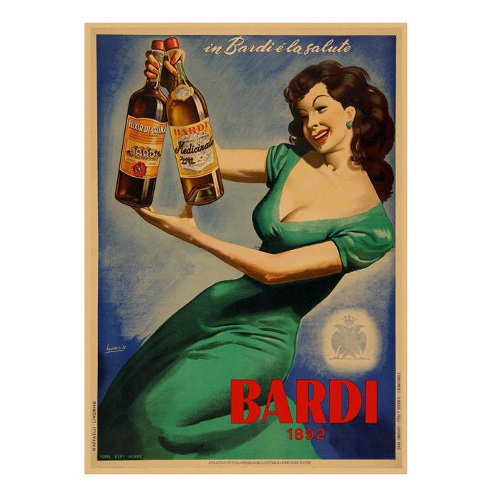Decorazione Poster Vintage Bar da Cocktail Retrò & Nightclub