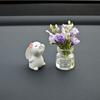 Babysbreath Jasmine Vase Micro Landscape Dollhouse Flower Vase  Car Accessories