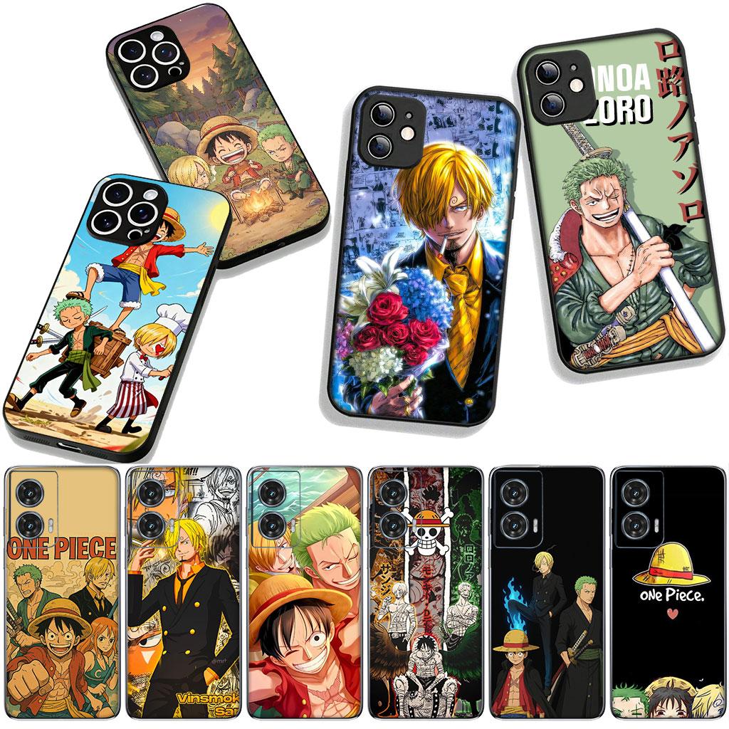 Roronoa Zoro Sanji One Piece Luffy Case for Motorola Moto Edge 70 60 Fusion 40 NEO Pro G Stylus G56 G96 G71 G73 G52 G42 G50 G51