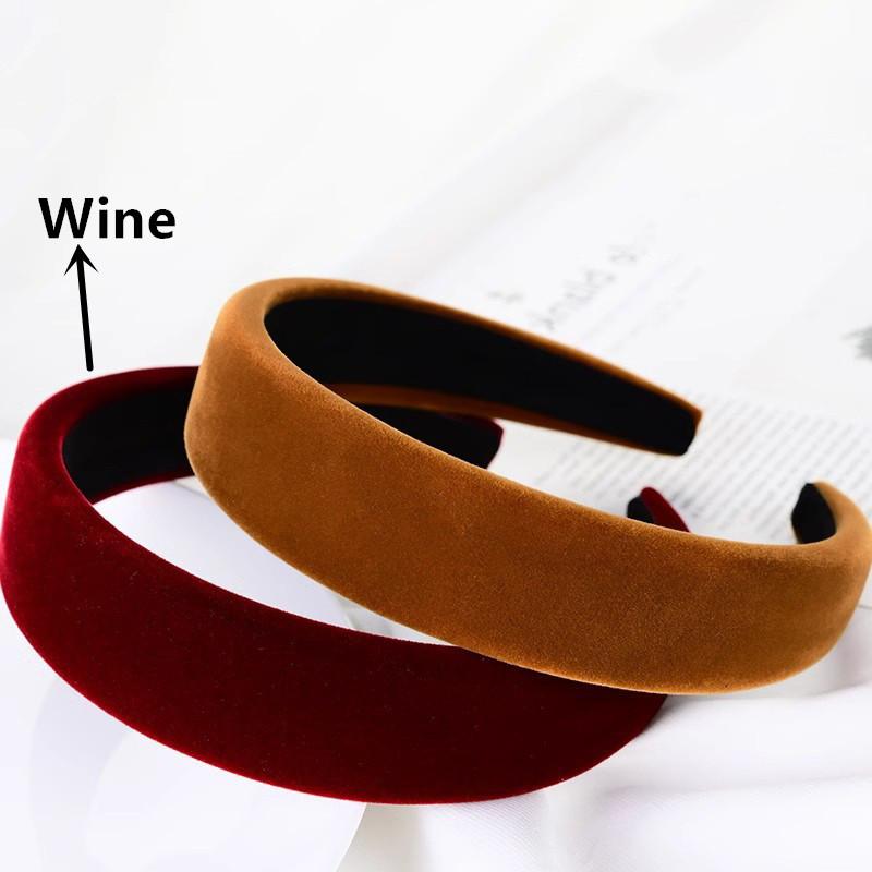 3CM Herfst Winter Zacht Fluweel Stof Spons Gevoerd Haarband voor Vrouwen Meisjes Casual Winkelen Gezicht Wassen Verkleden Haaraccessoires
