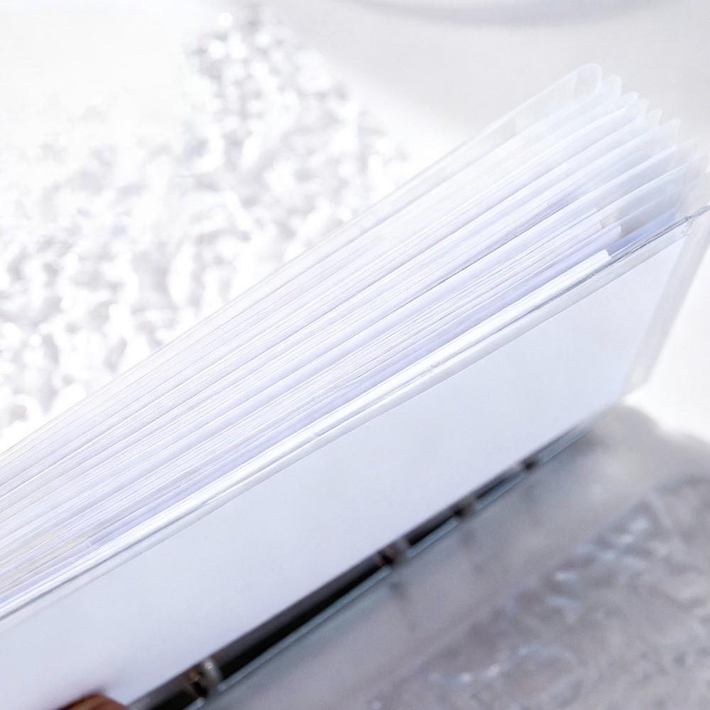 Transparent Acrylic Water Ripples Money Saving Book Korean Style Savings Binder Financial Tool