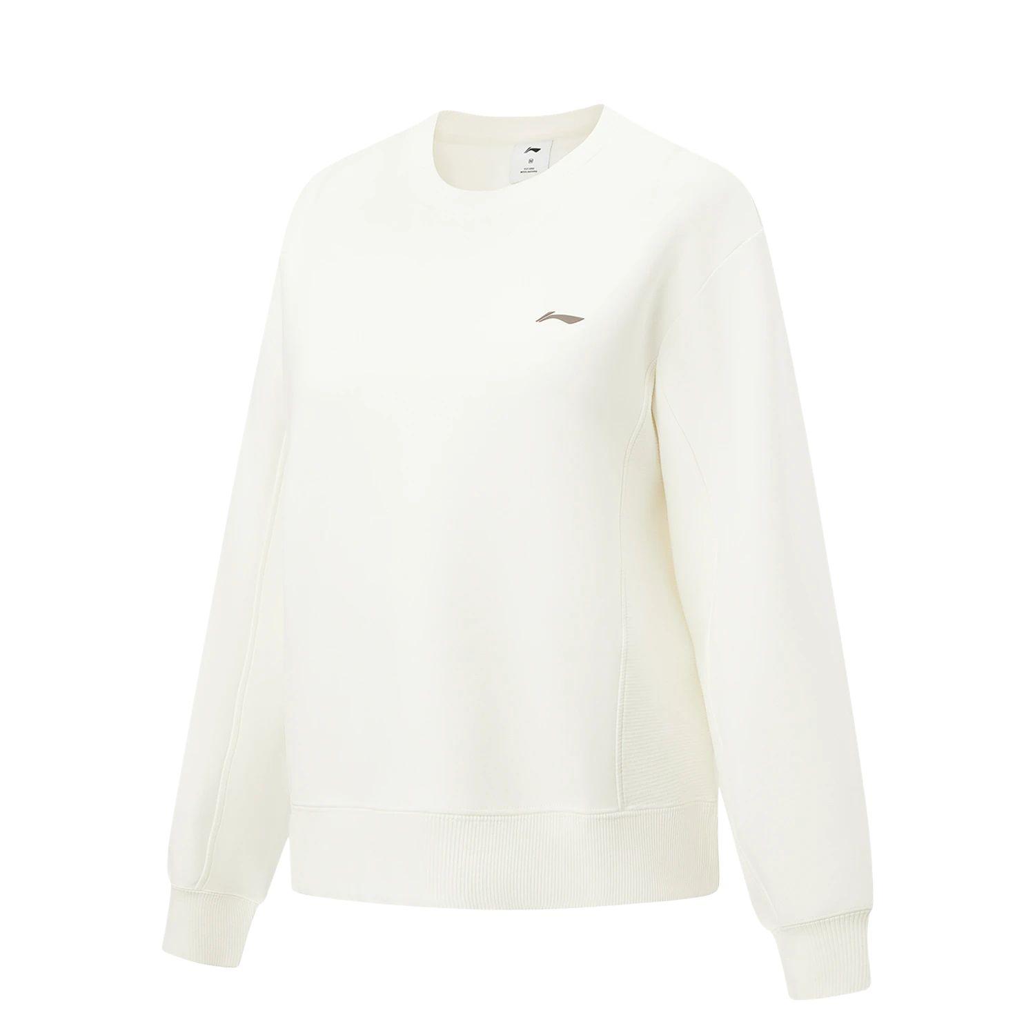 Ли Нин Серия для фитнеса Однотонная Универсальная Простая Повседневная Толстовка Женские толстовки AWDW244-5 S