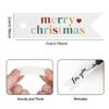 100pcs Merry Christmas Dovetail Hanging Tags - For Holiday Decorations, Family & Friends, Christmas Decorations