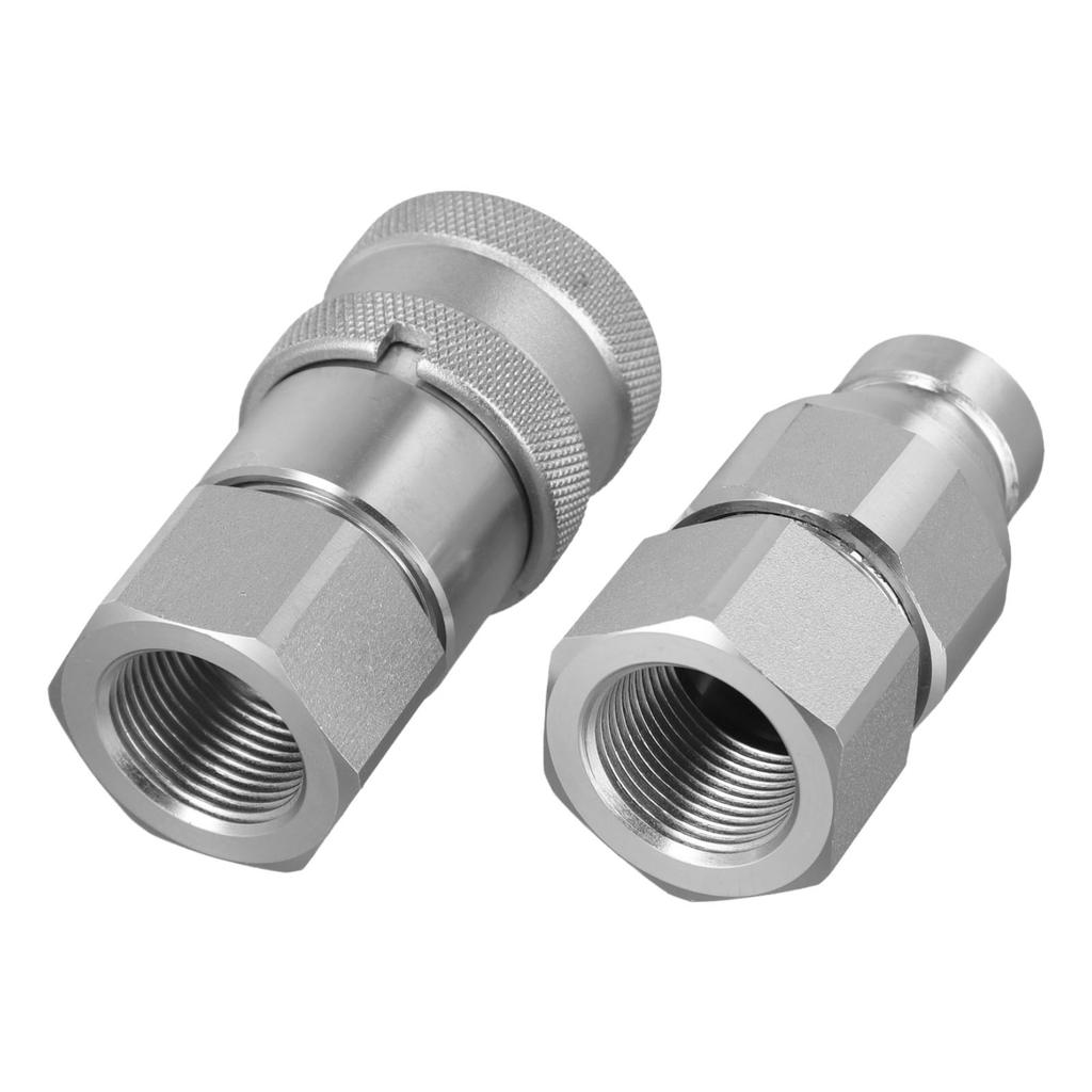 Cylindrical Hydraulic Connectors Featuring Enhanced Durability through White Zinc Treatment A Must Have for Industrial Use