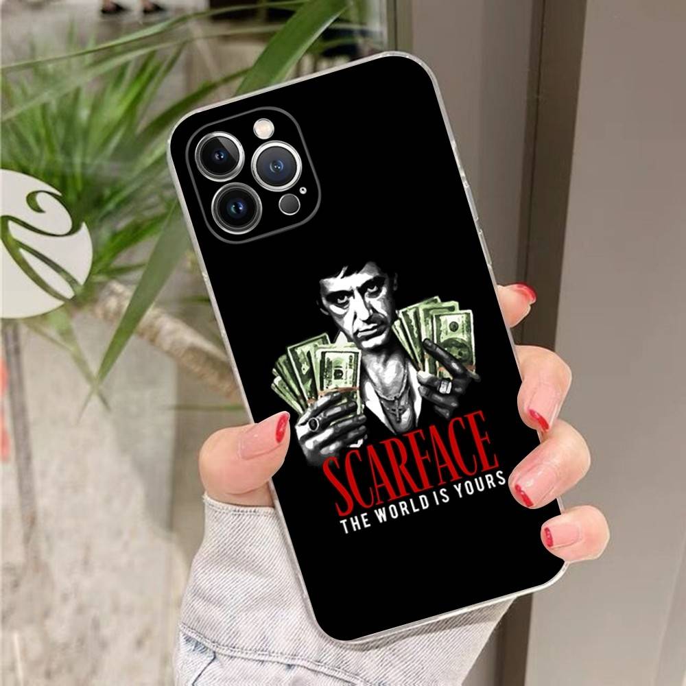 

Film Scarface Tony Montana Fit For IPhone 16 15 Promax Phone Case IPhone 14 11 12 High End 13 Pro Silicone iPhone 15