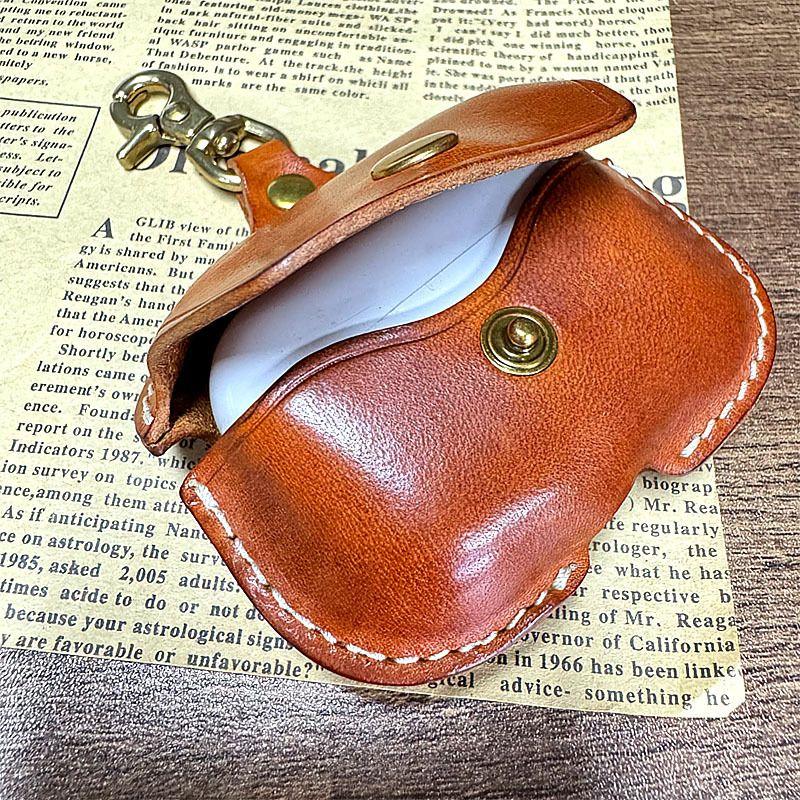 Earphone Case Wireless Bluetooth Aipods Pro Leather Case Second Generation Leather Box Third Generation Creative Integrated Simple Men and Women