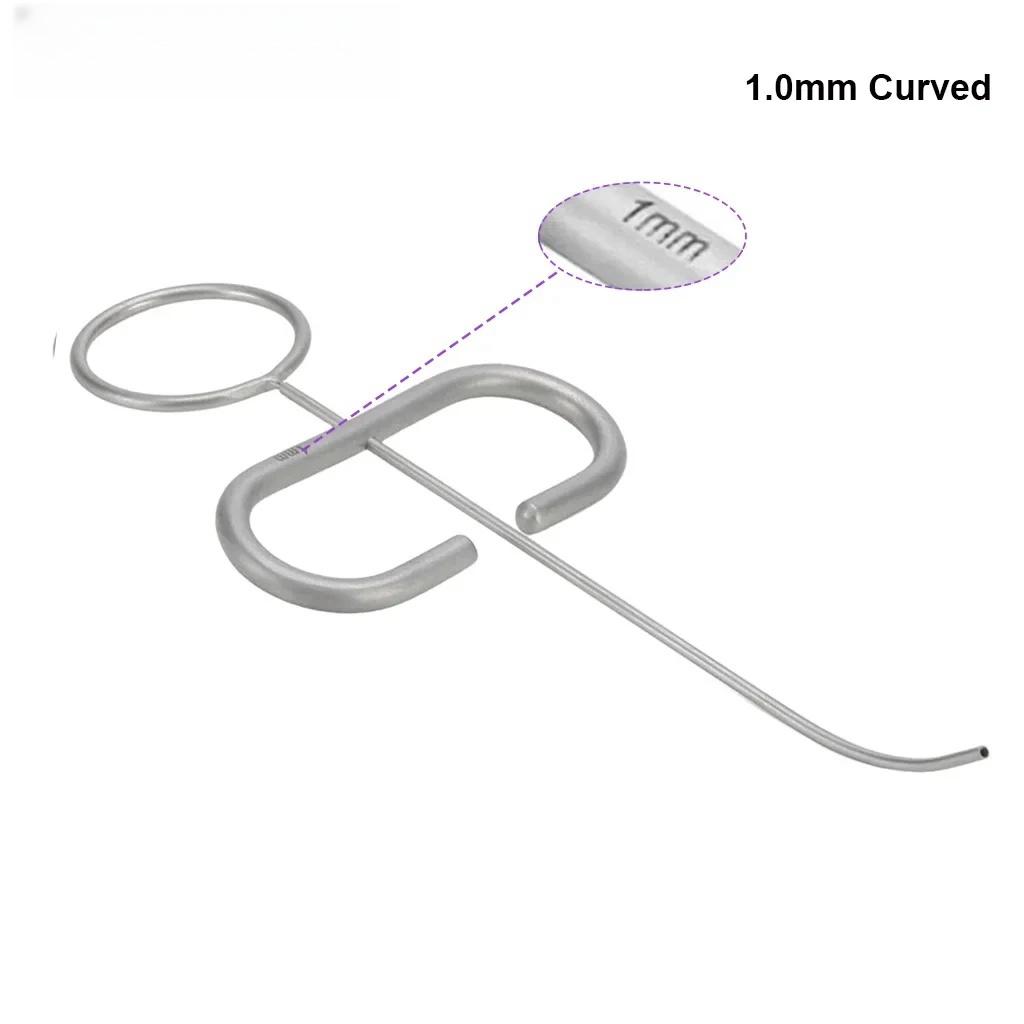 1 Pc Dental MTA Plugger Applicator Bone Implant Collector Powder Meal Conveyors Teeth Filling Syringe Carrier Straight/Curved Head