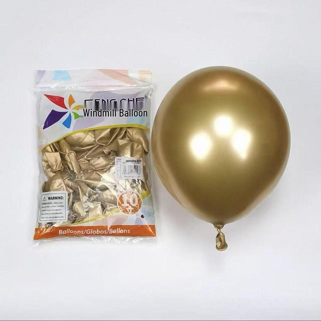 Windmill Pattern 10" Round Latex Balloons - Pack of 100 for Weddings & Birthdays