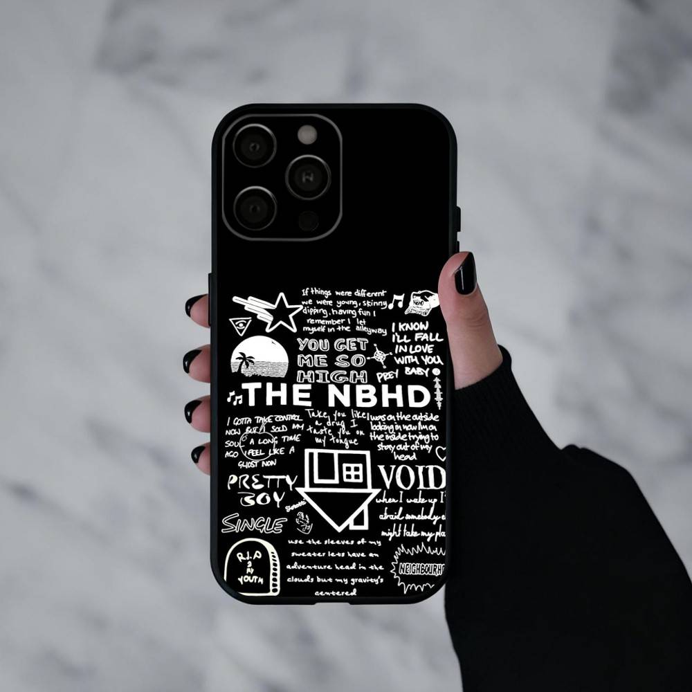 Band NBHD The N-Neighbourhood-D Phone Case For iPhone 17pro,16,15,14,13,12,11 Plus,Pro Max,XS,Soft Silicone Black Cover