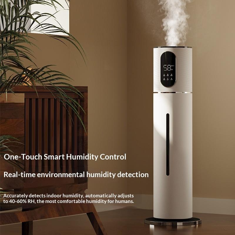 Intelligenter Boden-Ultraschall-Luftbefeuchter Kaltnebel Leise Touch-Steuerung Timer Aromatherapie Großer Tank Haus Wohnzimmer Diffusor home