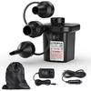 Electric Air Pump for Inflatables,Portable Quick-Fill Air Pump with 3 Nozzles,110V AC/12V DC,Inflator & Deflator Pumps for Outdoor Camping,Air